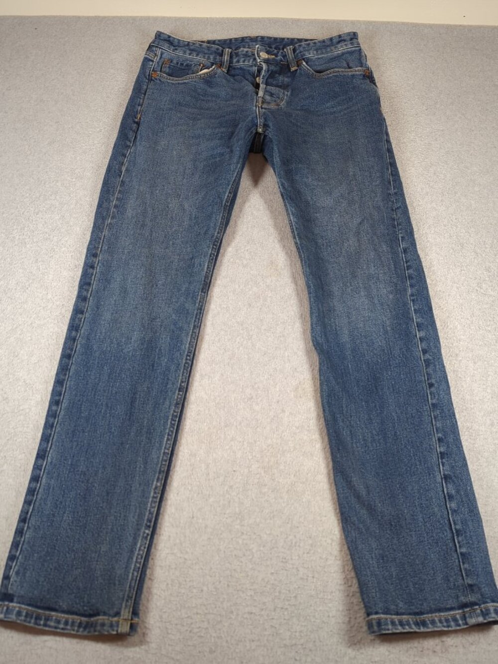 Buck Mason Ford Standard Jeans Men's 31x34 (Actual 32x33) Button Fly Stretch